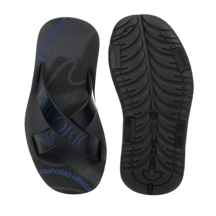 Emporio Armani Black Sandals