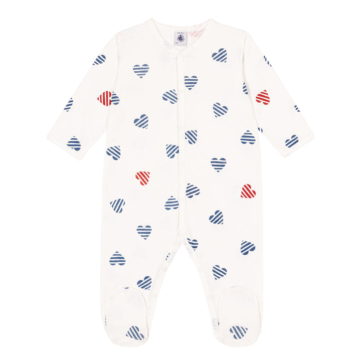 Petit Bateau Baby Stripy Heart Pyjama
