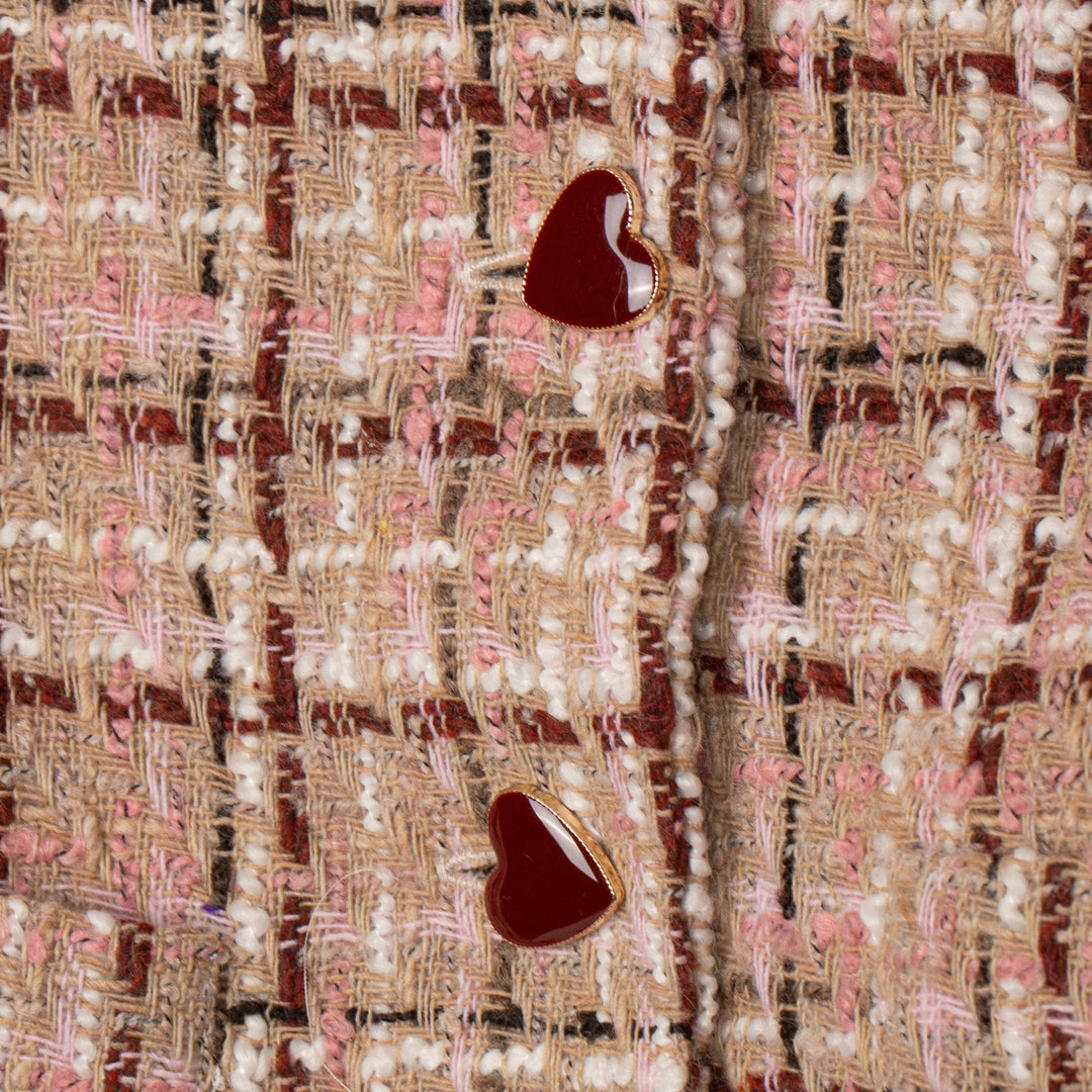 Patachou Blush Pink Tweed Jacket