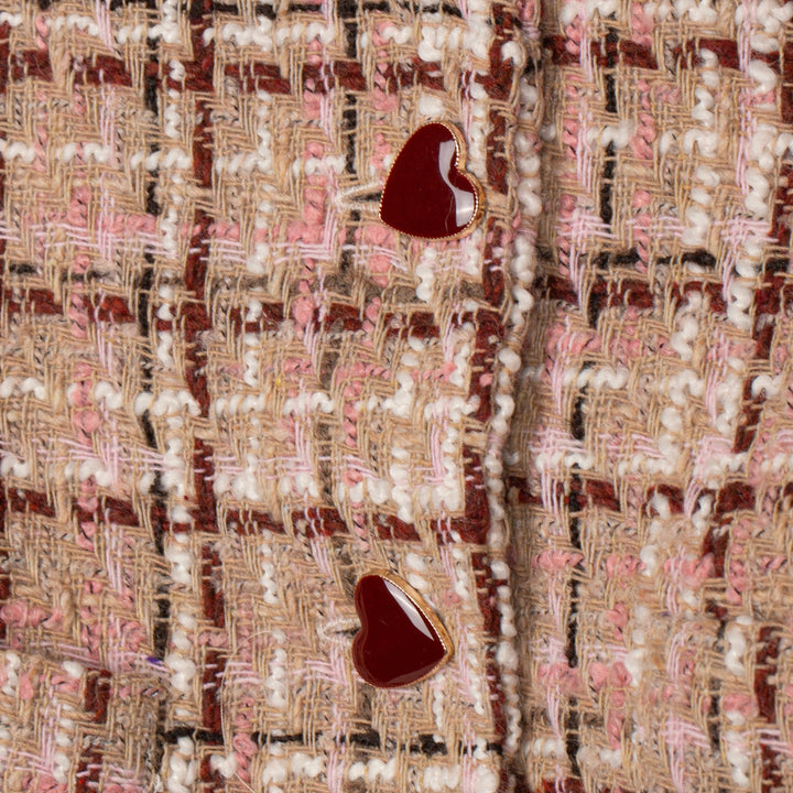 Patachou Blush Pink Tweed Jacket