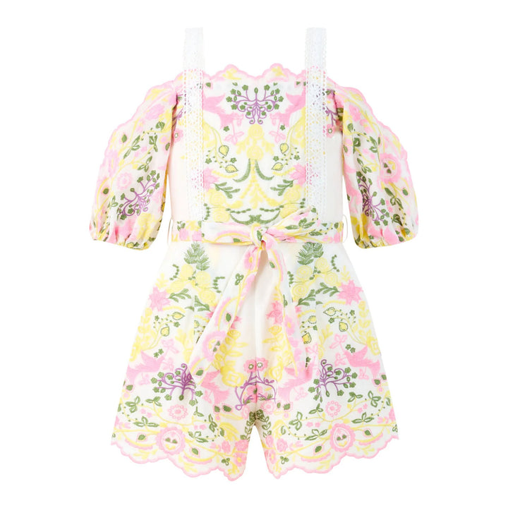 Marlo Fiona Embroidered Romper