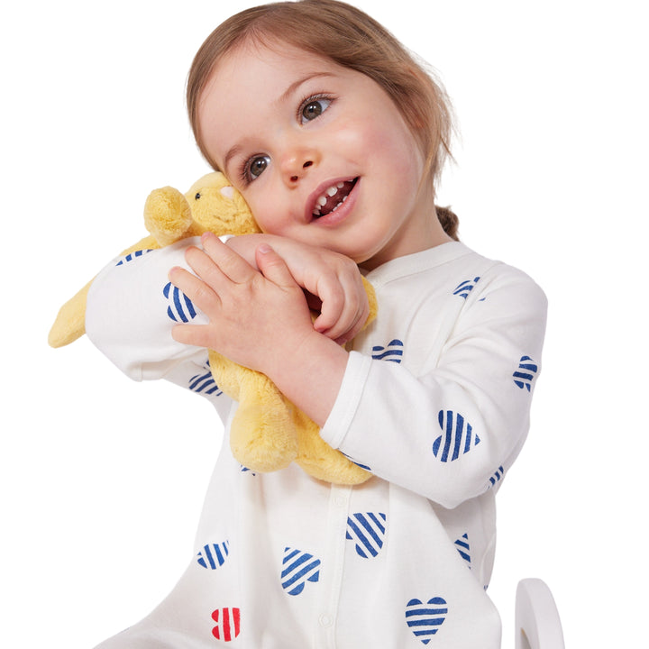 Petit Bateau Baby Stripy Heart Pyjama