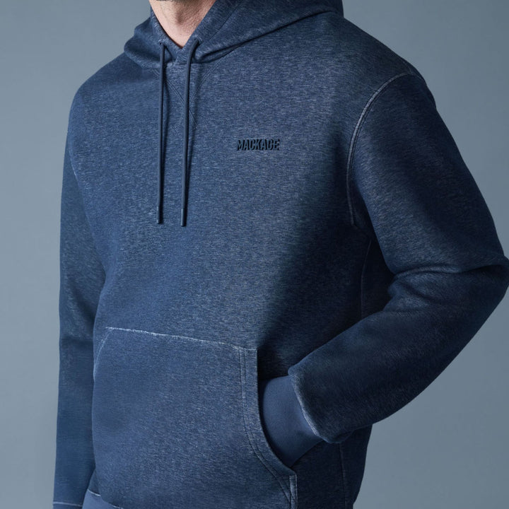 Mackage Dru-Krystian Navy Melange Hoodie
