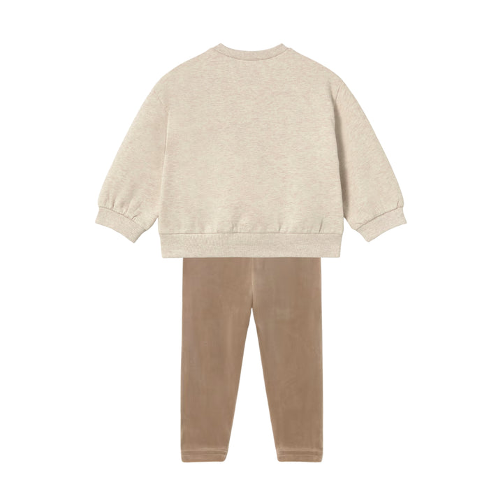 Mayoral Baby Girls Beige Bow Ensemble