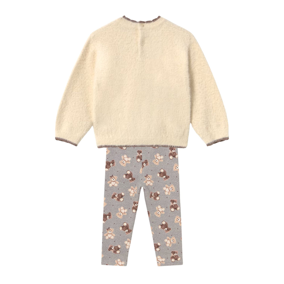 Mayoral Baby Girls Beige Bear Ensemble
