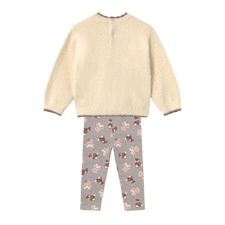 Mayoral Baby Girls Beige Bear Ensemble