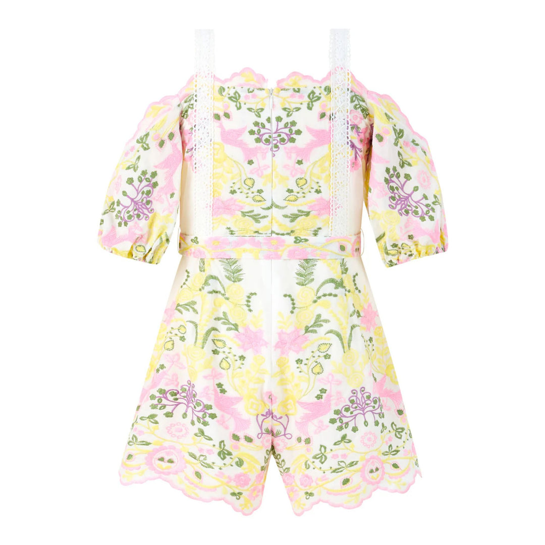 Marlo Fiona Embroidered Romper