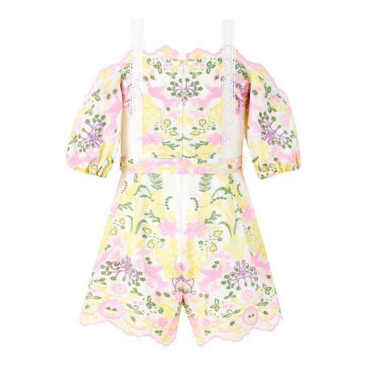 Marlo Fiona Embroidered Romper