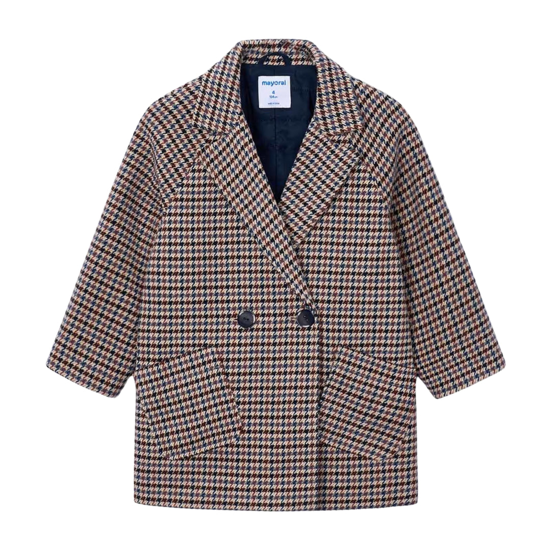 Mayoral Houndstooth Wool Jacket