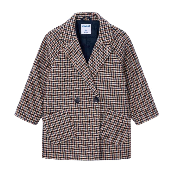Mayoral Houndstooth Wool Jacket