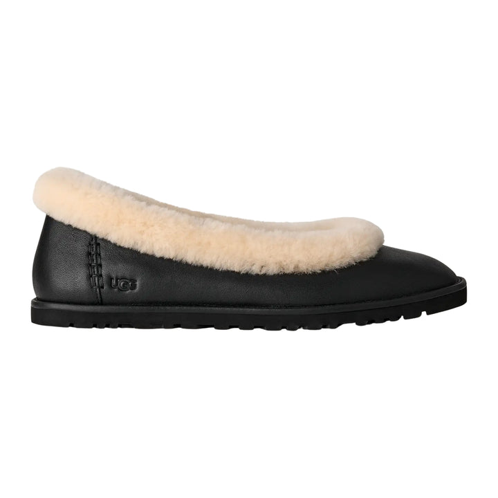UGG Womens Zora Leather Ballet Flat