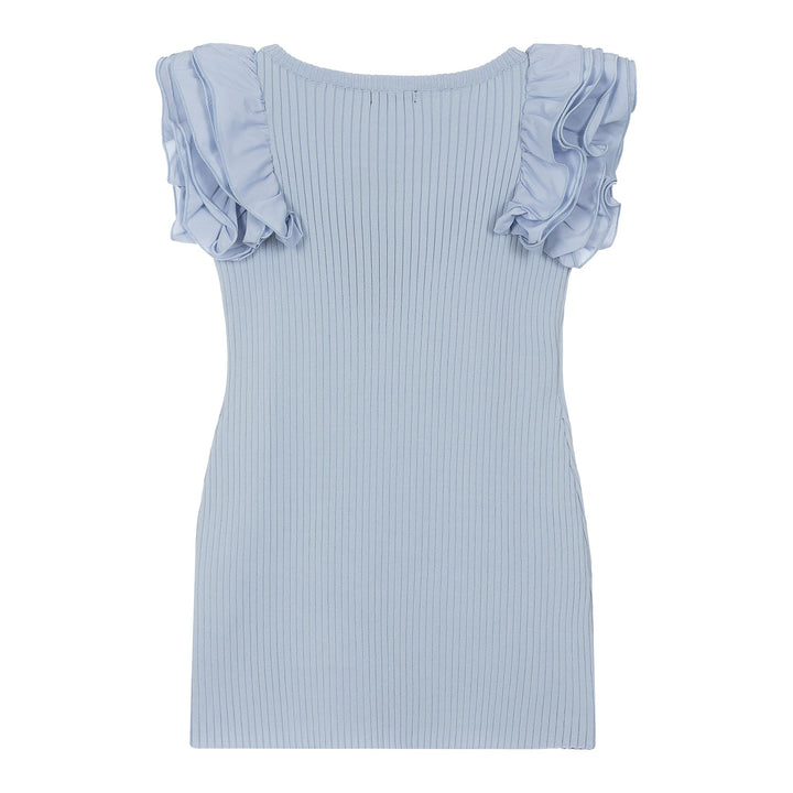 Fun & Fun Blue Ribbed Dress