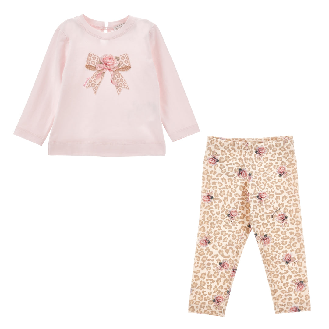Monnalisa Baby Girls Leopard Ensemble