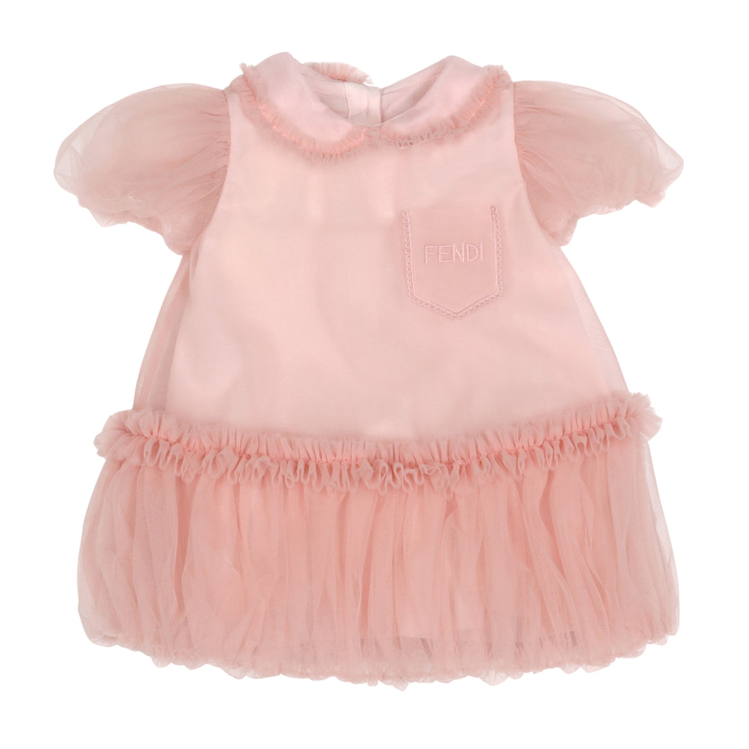 Fendi Baby Girls Pink Tulle Dress