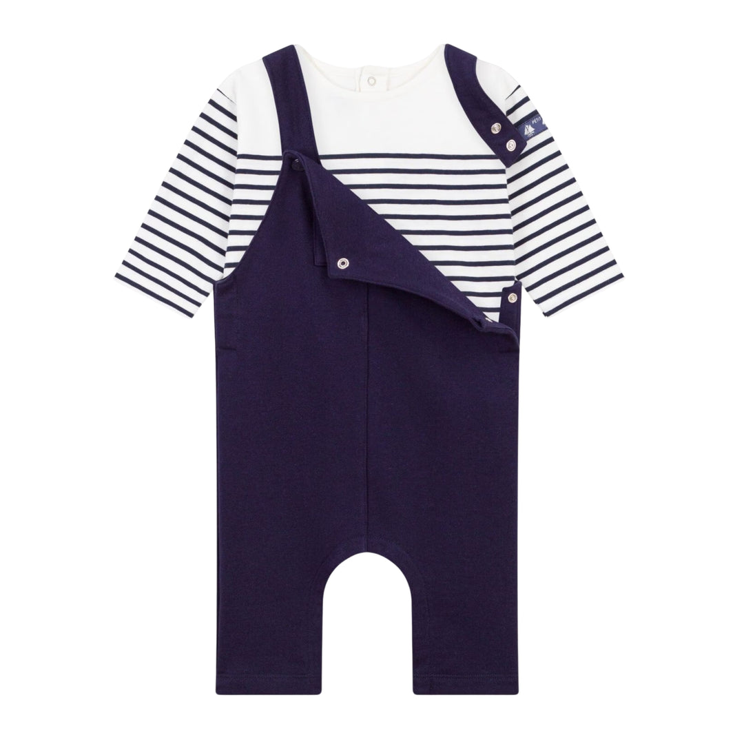 Petit Bateau Baby Boys Salopette Ensemble