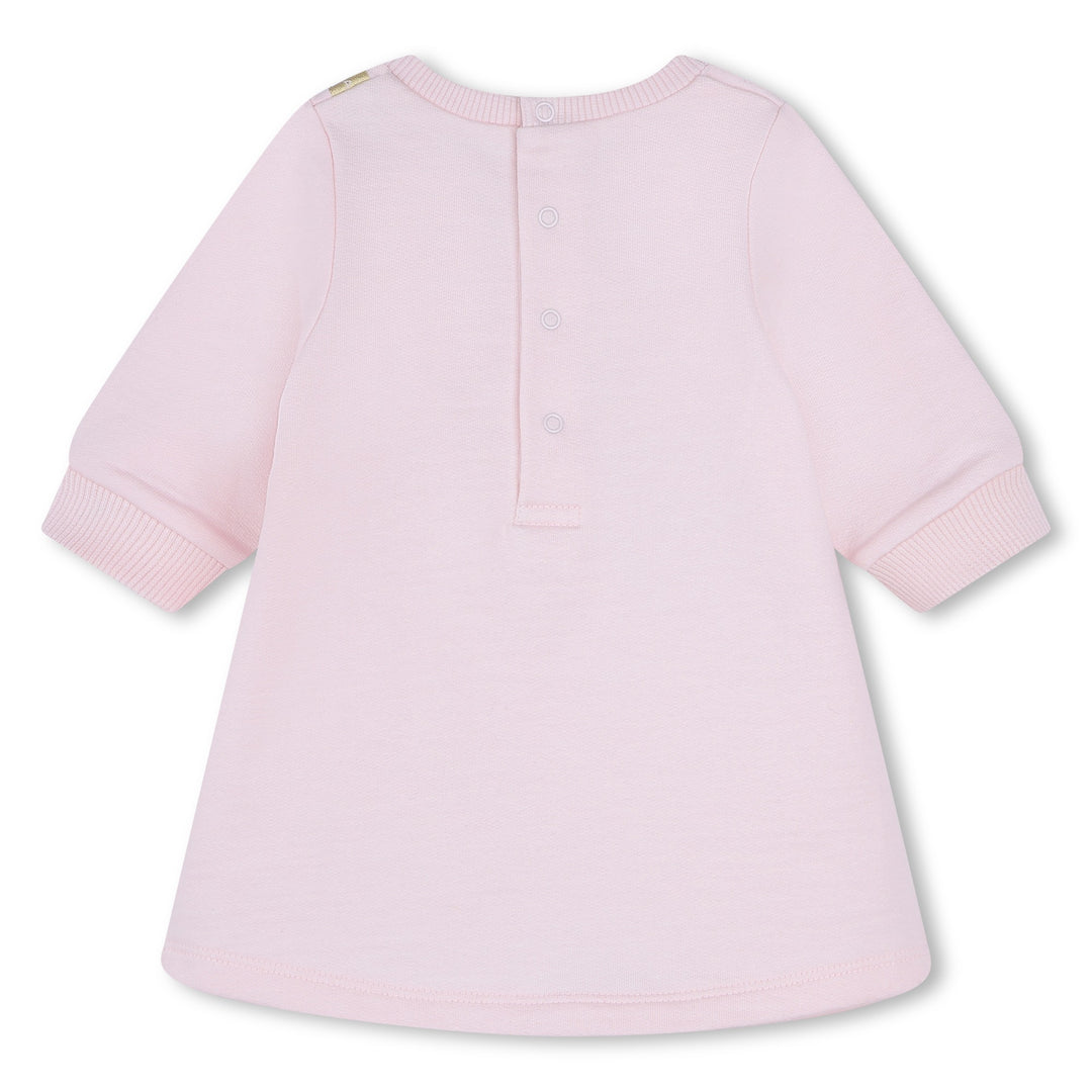 little marc jacobs pink dress Pink Dress For Baby Girl With Bag Print
