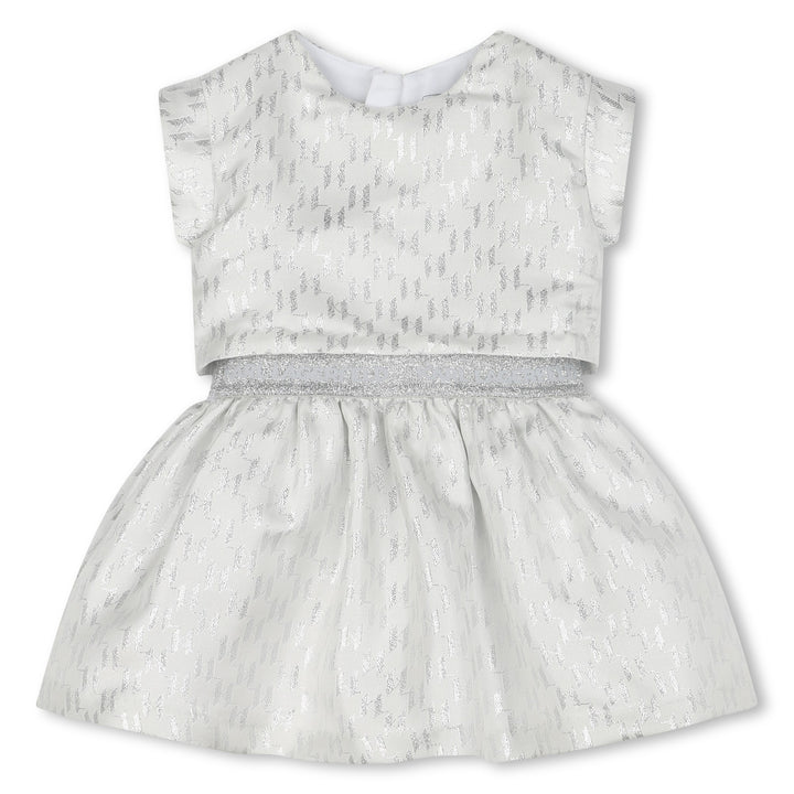 Karl Lagerfeld Baby Girls Silver Monogram Dress