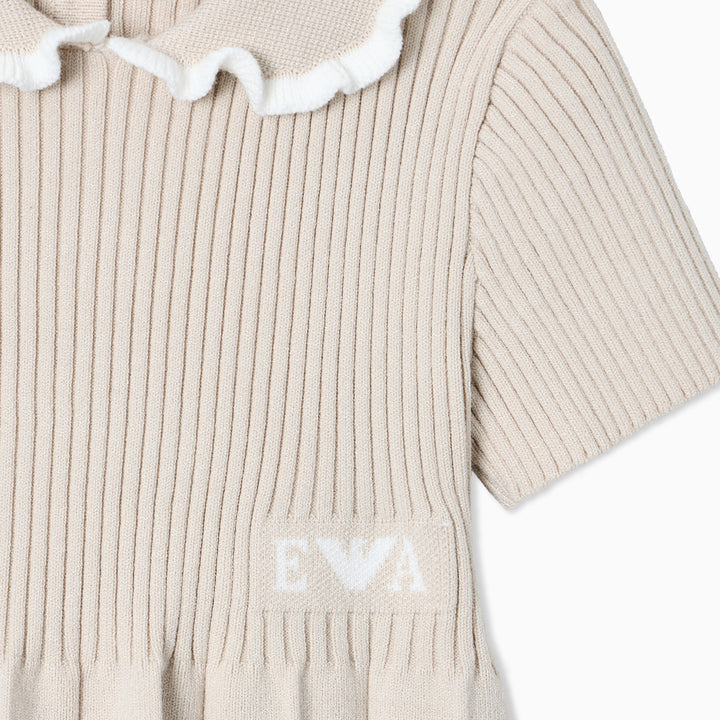 Emporio Armani Baby Girls Beige Pleated Dress