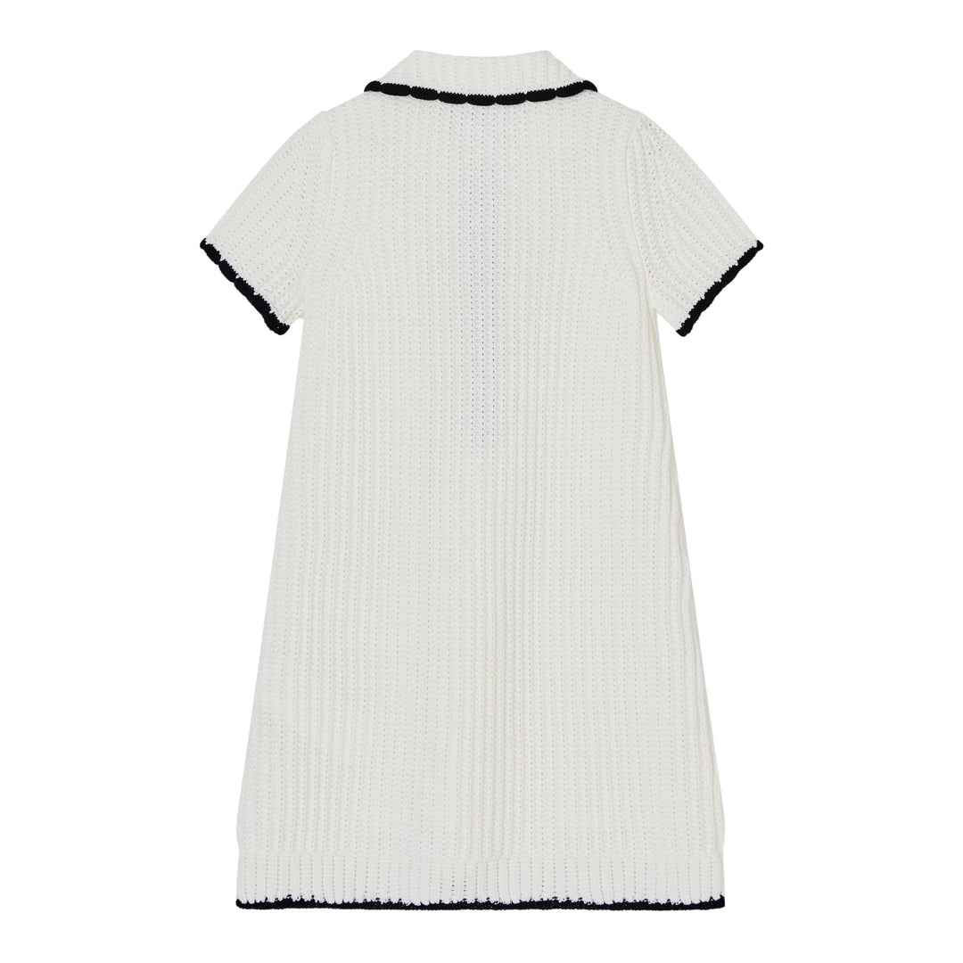 Emporio Armani White Collared Dress