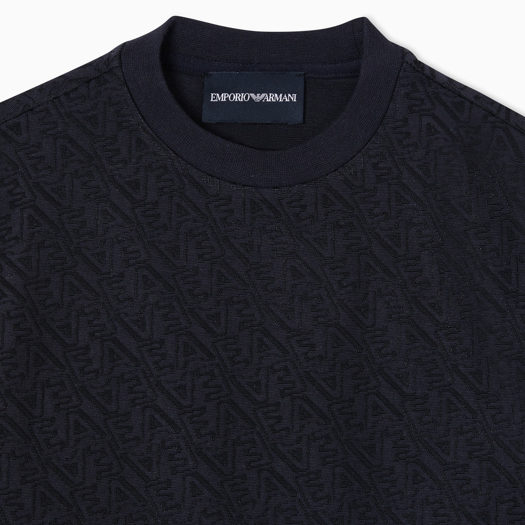 Emporio Armani Printed Navy T-Shirt