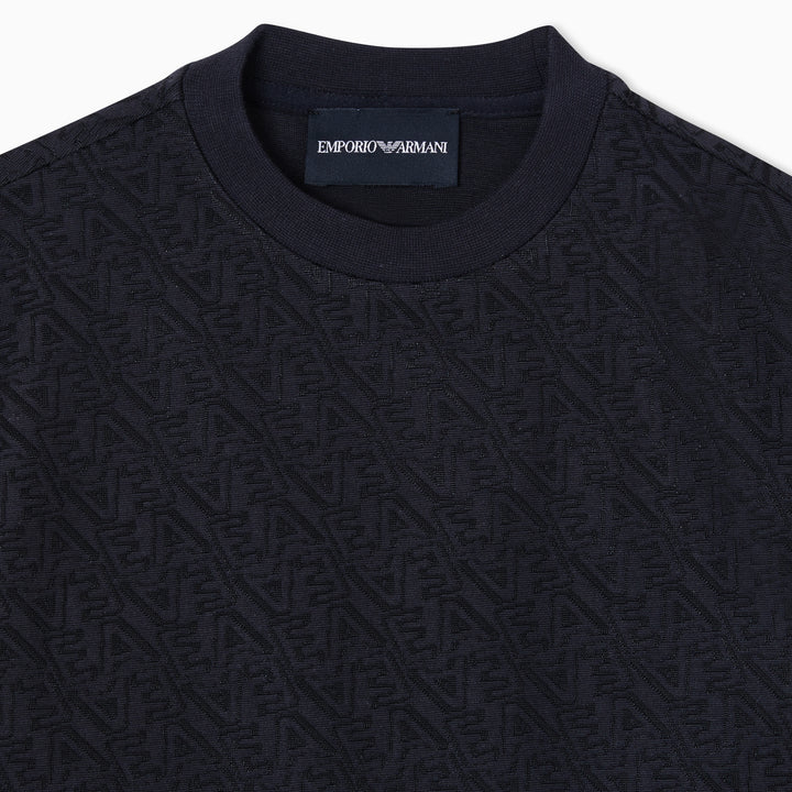 Emporio Armani Printed Navy T-Shirt