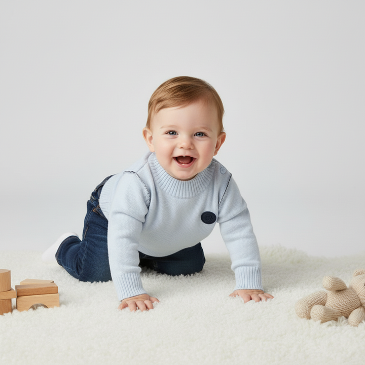 Hugo Boss Baby Boys Blue Sweater