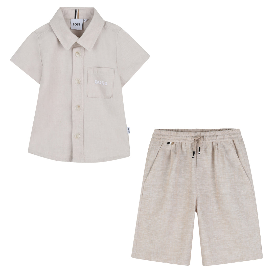 Hugo Boss Baby Boys Linen Ensemble