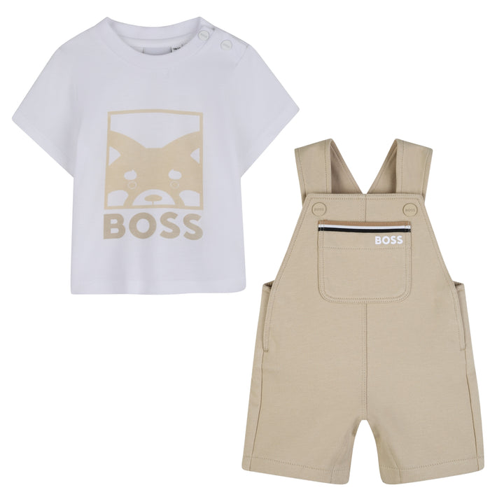 Hugo Boss Baby Boys Panda Overalls Ensemble