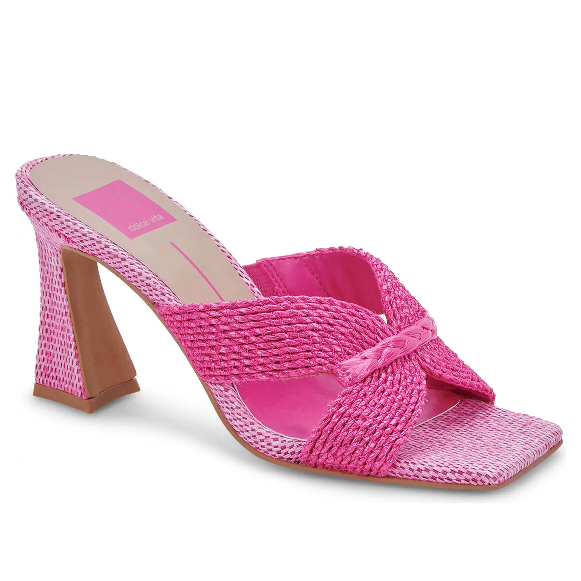 Dolce Vita Womens Nitro Orchid Raffia Heels