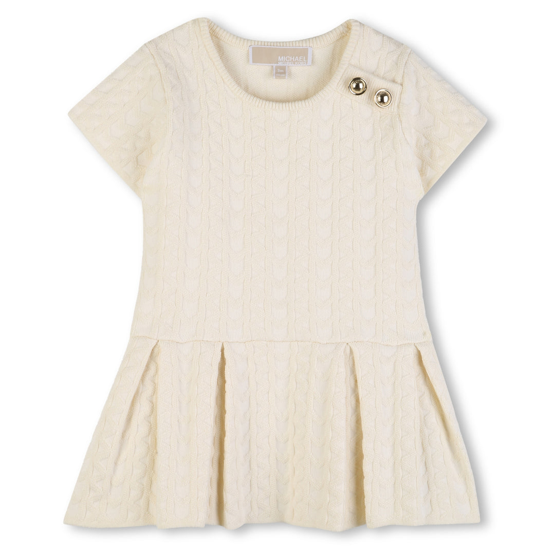 Michael Kors Baby Girls MK Cream Dress