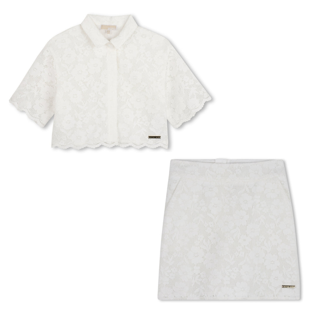 Michael Kors White Lace Ensemble