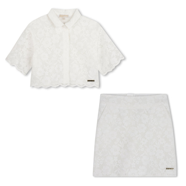 Michael Kors White Lace Ensemble