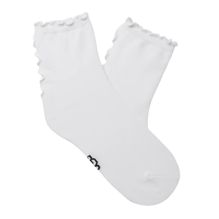 UGG Karsyn Lettuce Edge Quarter II White Socks