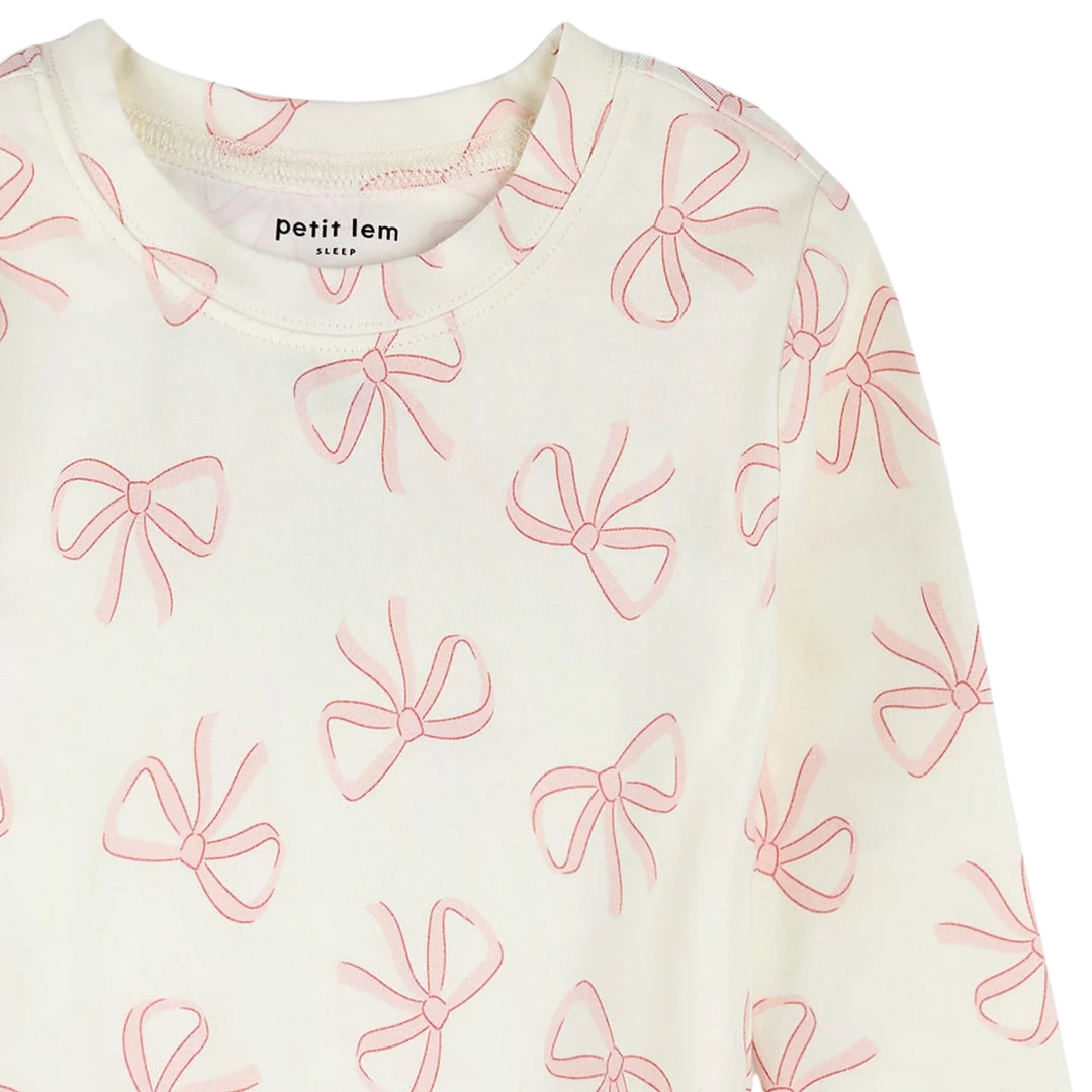 Petit Lem Bows PJ Set