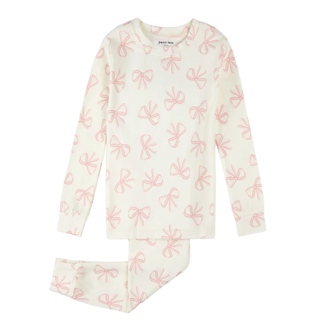 Petit Lem Bows PJ Set