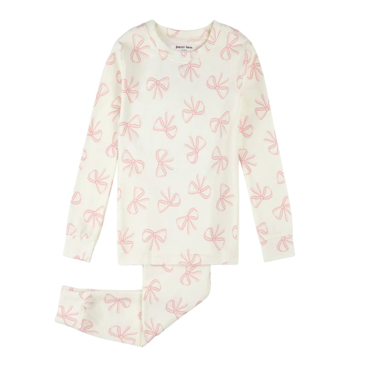 Petit Lem Bows PJ Set