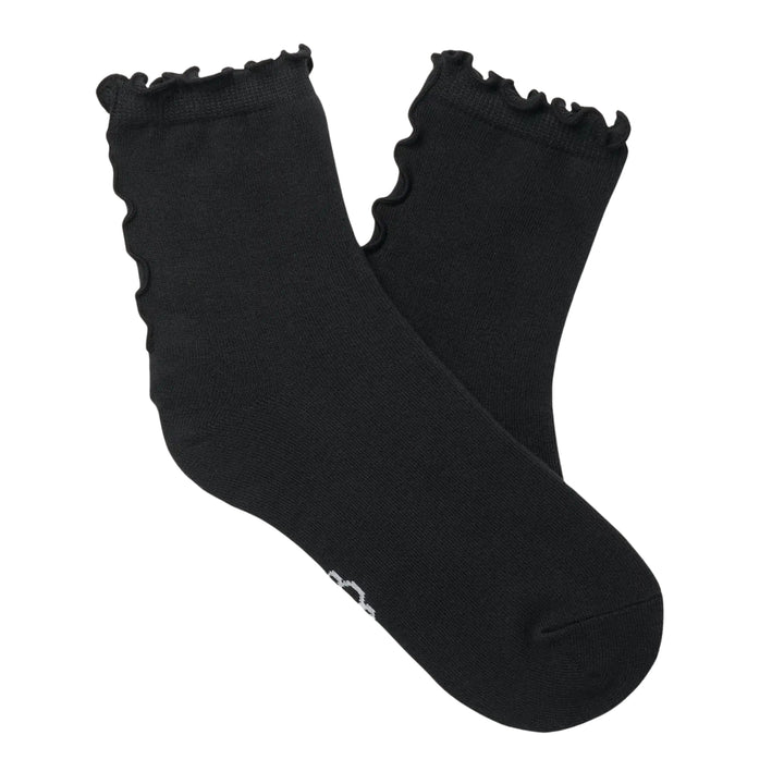 UGG Karsyn Lettuce Edge Quarter II Black Socks