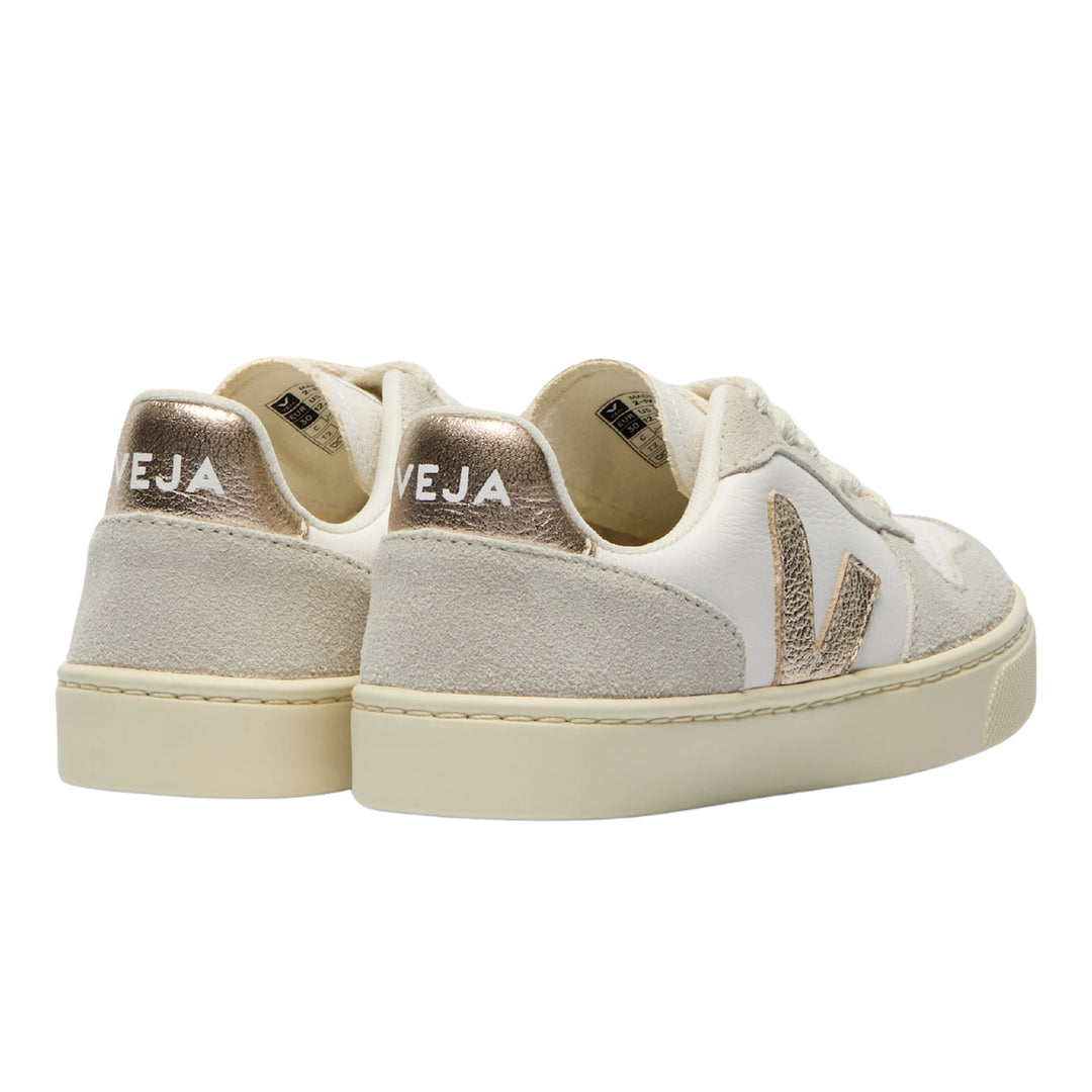 Veja V-10 Leather White Platine Natural Sneakers
