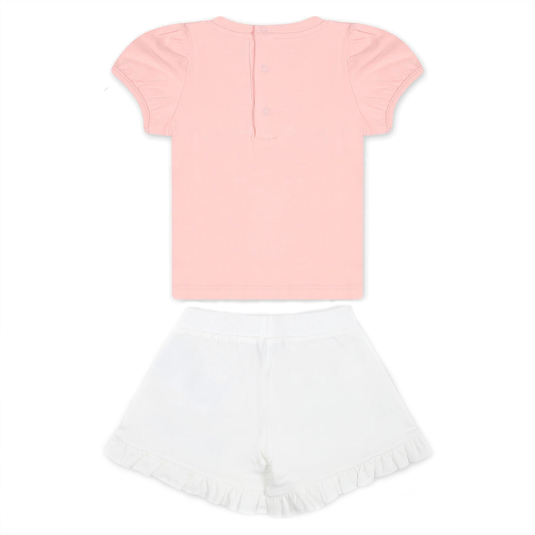 Moschino Baby Girls Pink & White Ensemble