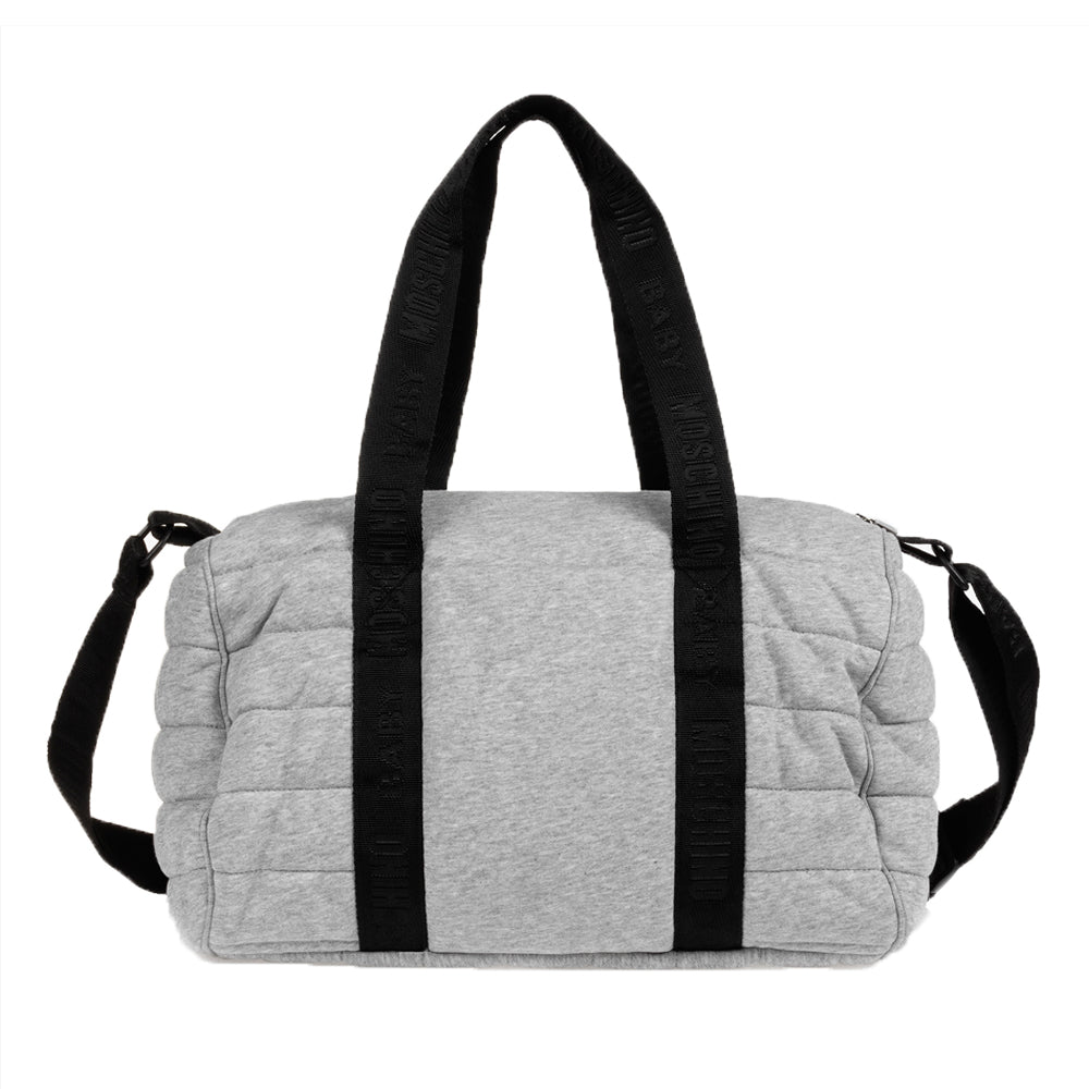 Moschino Grey Duffel Diaper Bag