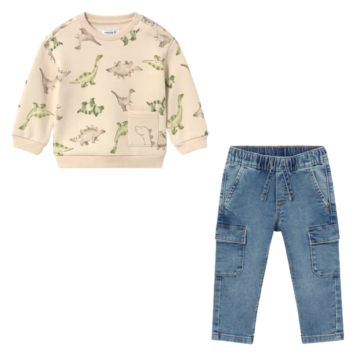 Mayoral Baby Boys Dinosaur Ensemble