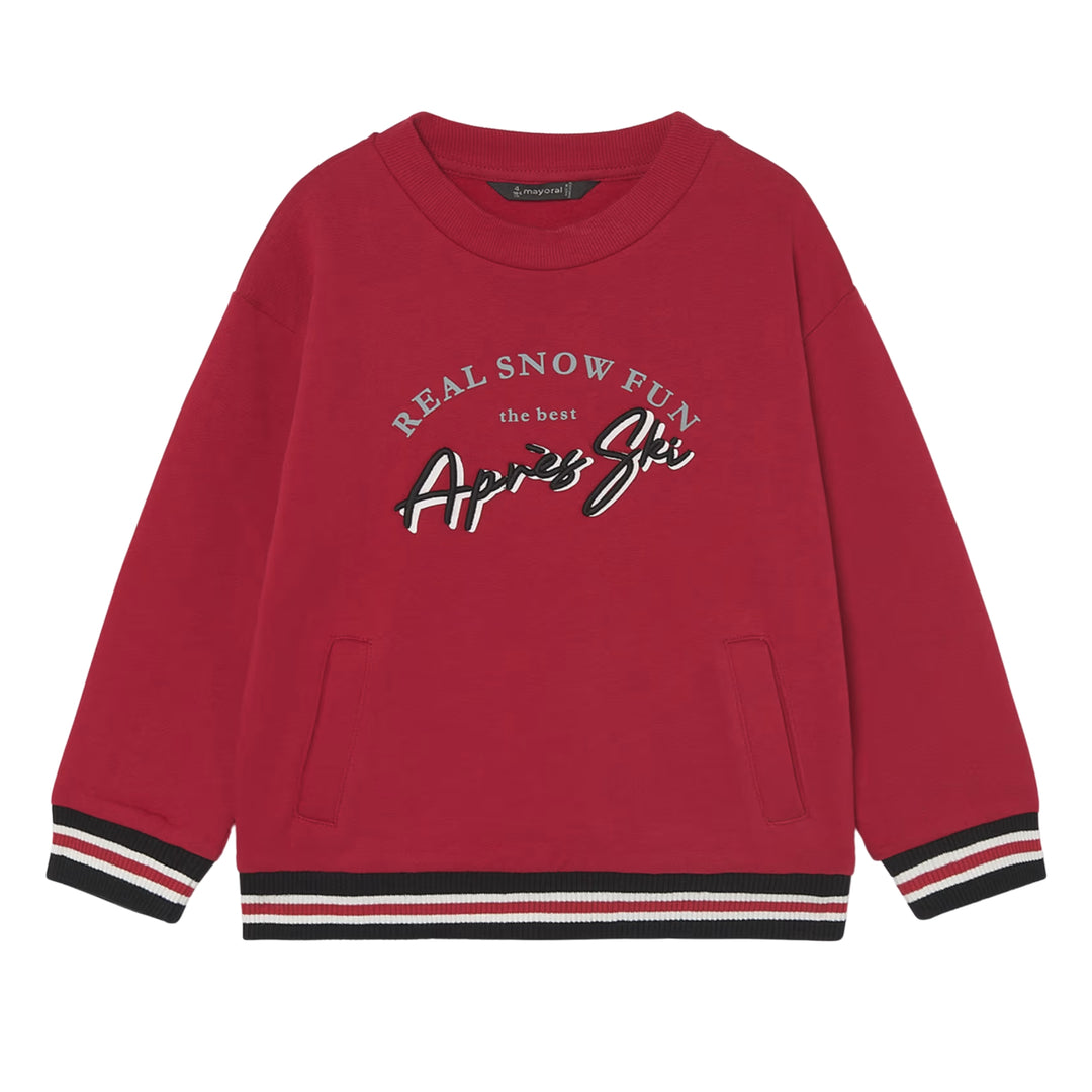 Mayoral Apres Ski Red Sweatshirt