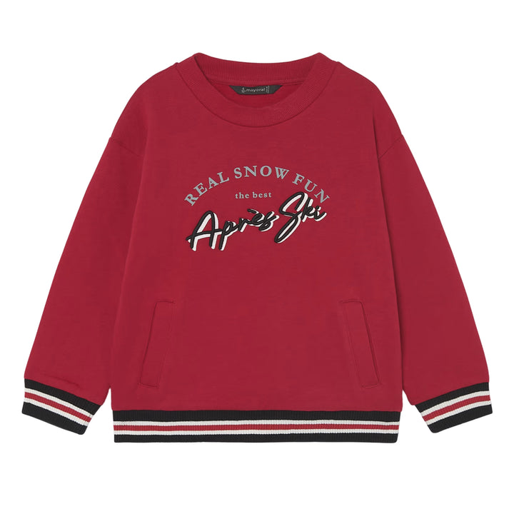 Mayoral Apres Ski Red Sweatshirt