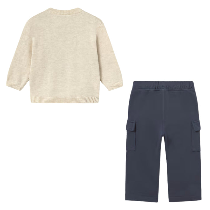 Mayoral Baby Boys Preppy Puppy Beige Ensemble