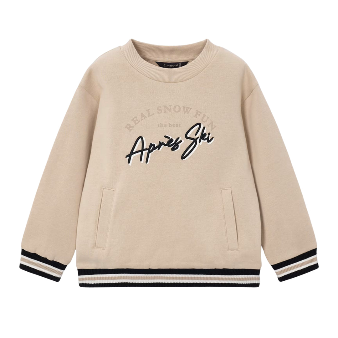Mayoral Apres Ski Beige Sweatshirt