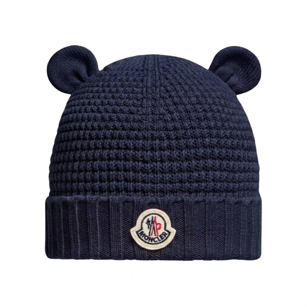Moncler Baby Boys Navy Teddy Hat