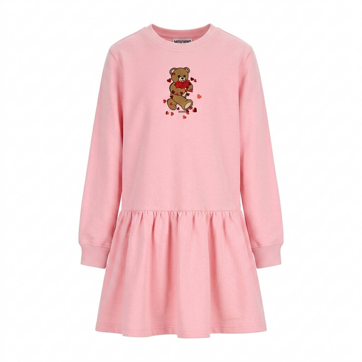 Moschino Heart Bear Pink Dress