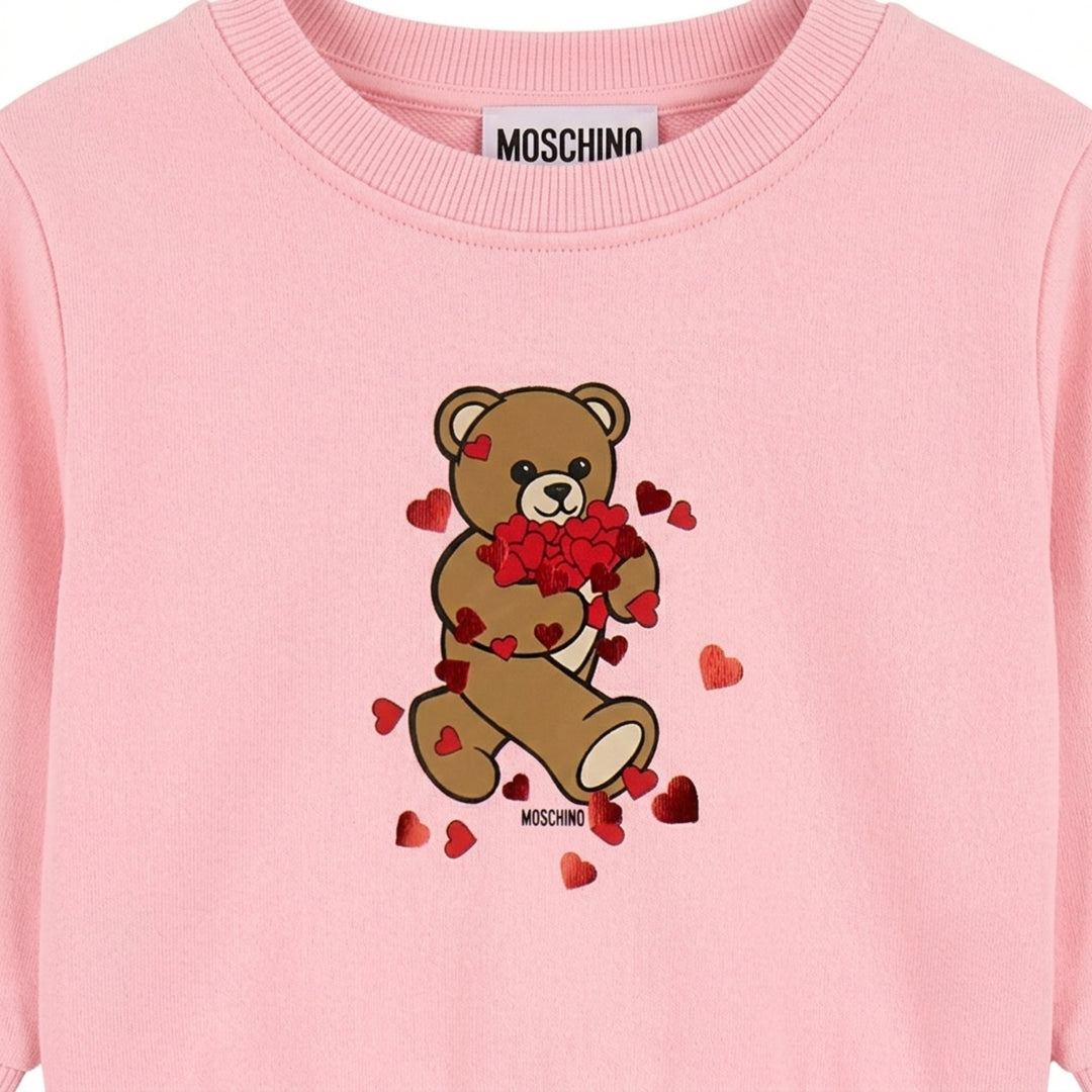 Moschino Heart Bear Pink Dress