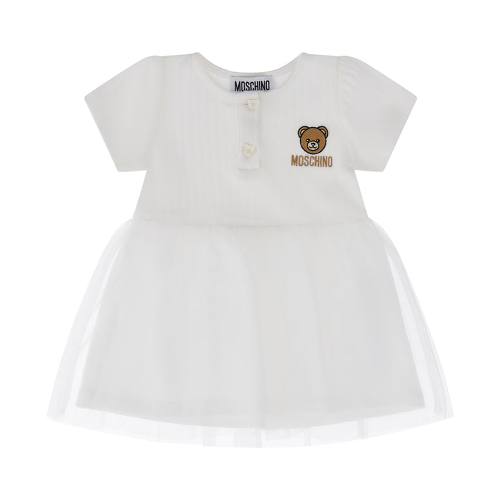 Moschino Baby Girls White Tulle Dress