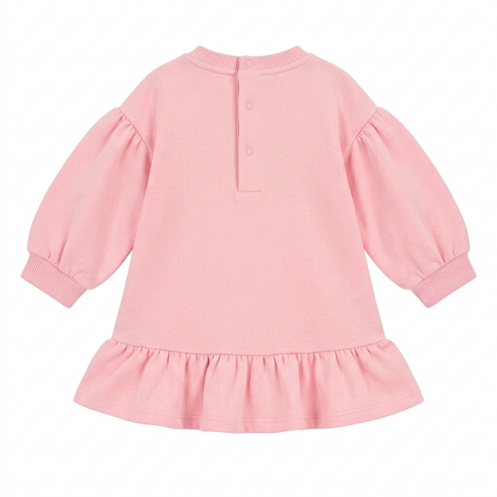 Moschino Baby Girls Bear Heart Pink Dress